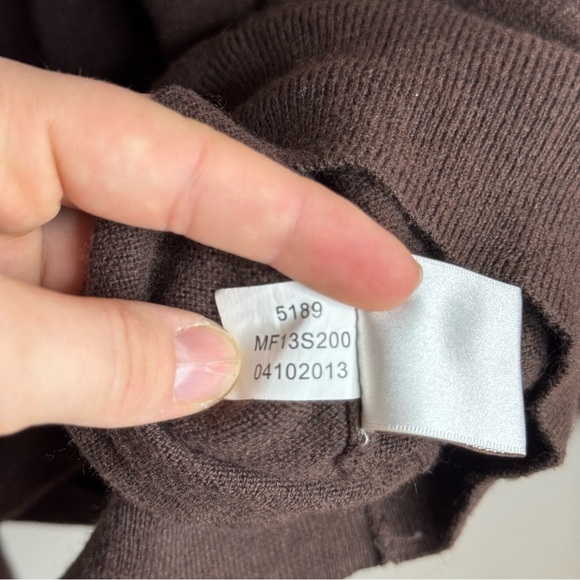 Peter Millar Cashmere Blend 1/4 Zip Pullover Sweater Mens L Brown Lightweight - Picture 8 of 8